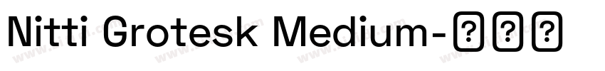 Nitti Grotesk Medium字体转换